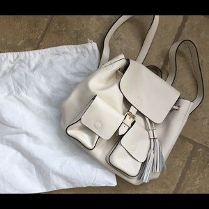 JC Jaggar Backpack cream colored smooth leather