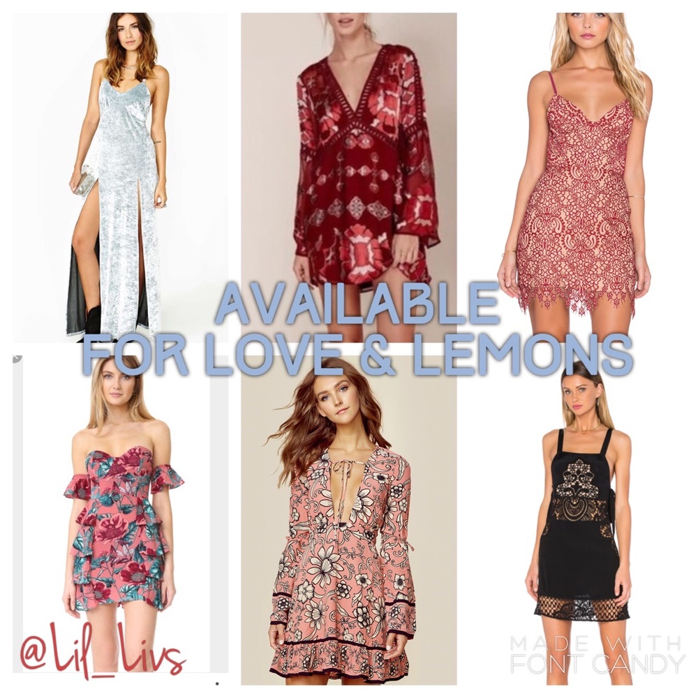 ✨FOR LOVE AND LEMONS FOR SALE✨