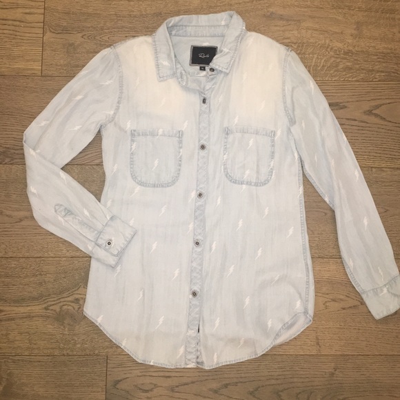 Rails Tops - Rails Button Down with Lightning Bolts ⚡️