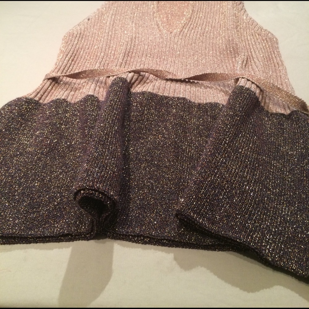 Anthro Moth Ribbed Ruffle Tank (large) - Picture 5 of 6