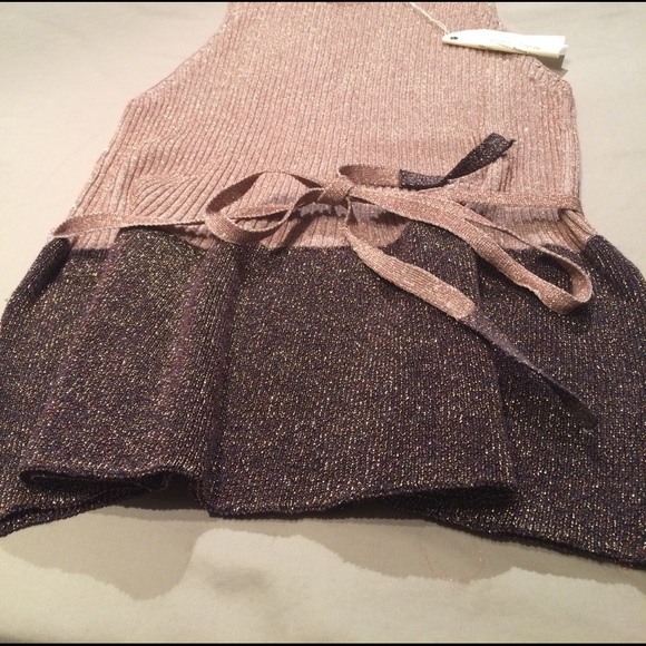 Anthro Moth Ribbed Ruffle Tank (large) - Picture 3 of 6