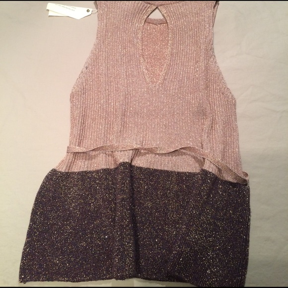 Anthro Moth Ribbed Ruffle Tank (large) - Picture 6 of 6