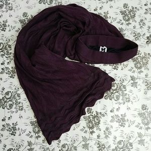 SOLD M Missoni Palazzo Crochet Zigzag Plum Pant