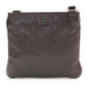 Gucci guccissima dark brown cross body