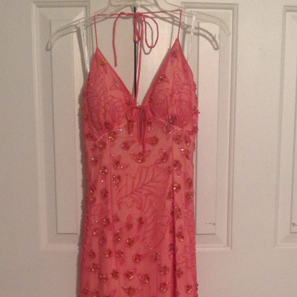 Coral formal/ prom dress