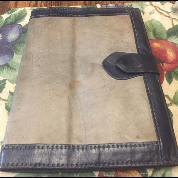 Leather clutch folio with 3 slits fits mini iPod - Picture 1 of 3