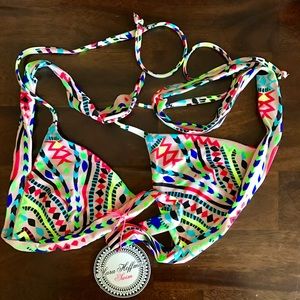 Mara Hoffman Wrap Around Triangle Bikini Top