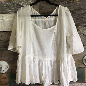 Free People White Blouse