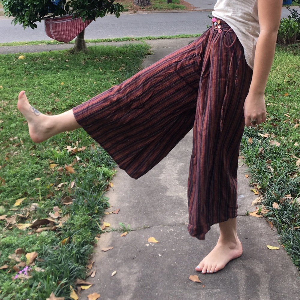 Flare linen pant