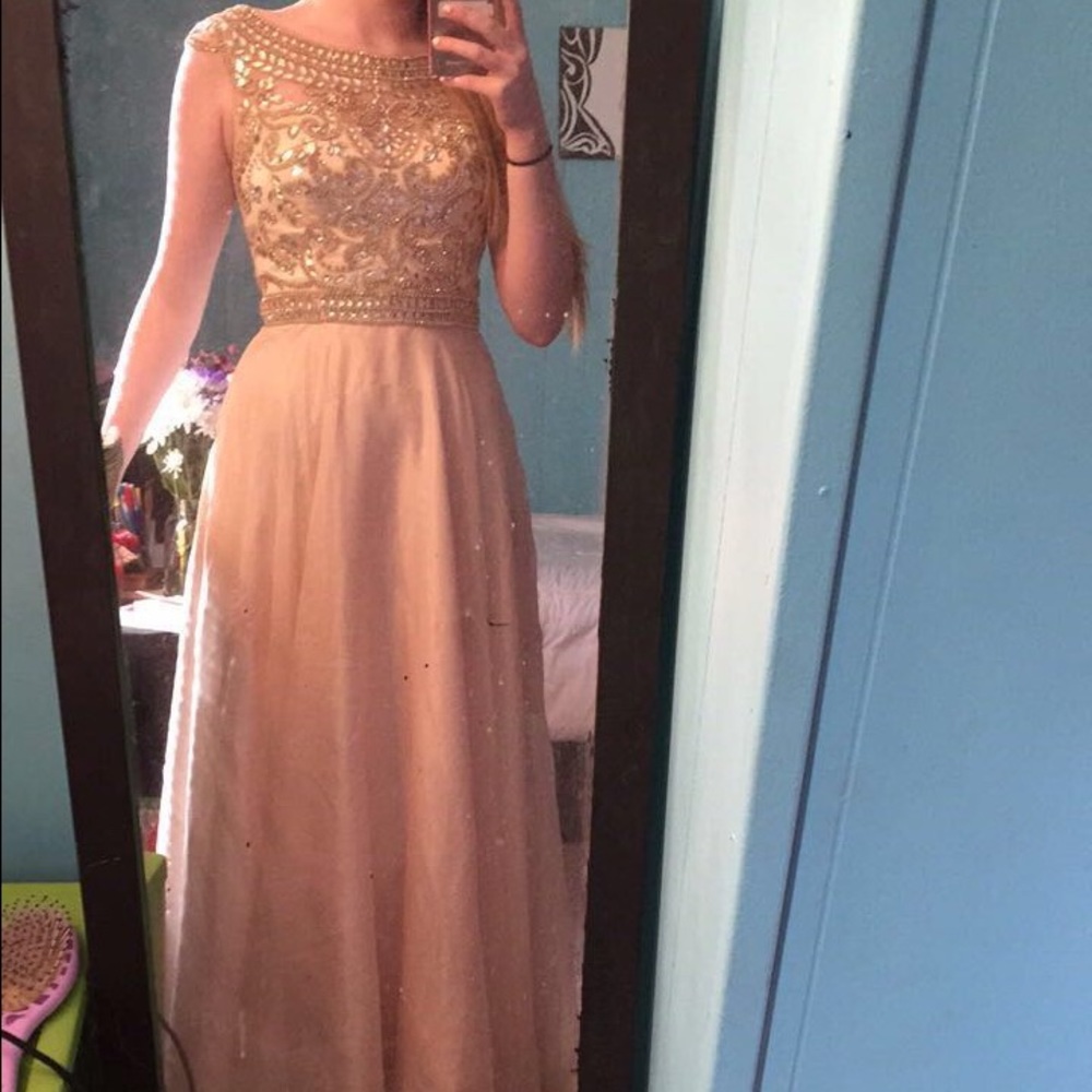 Champagne Prom Dress