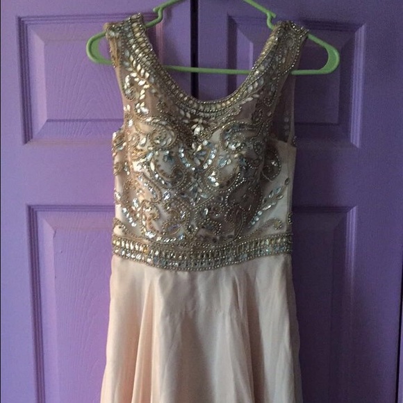 Champagne Prom Dress - Picture 3 of 3