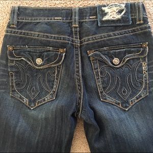 MEK Denim men's boot cut jeans