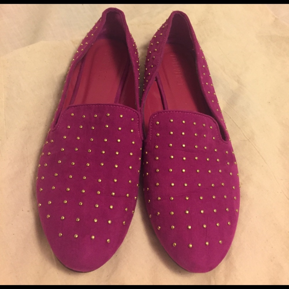 Studded Detail Loafer Flats