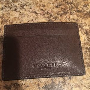 Coach men's card holder