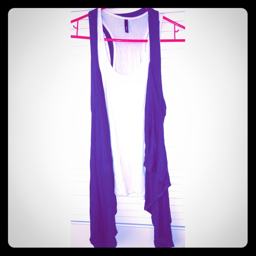 Double layered racerback tank
