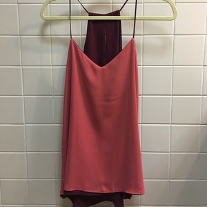 Reversible chiffon tank top