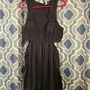 Cut out navy dress