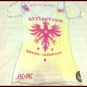 AFFLICTION SHIRT / large could fit medium .