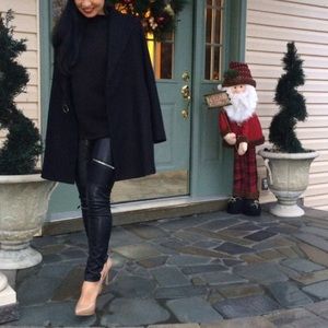 Faux leather Zara skinny jeans