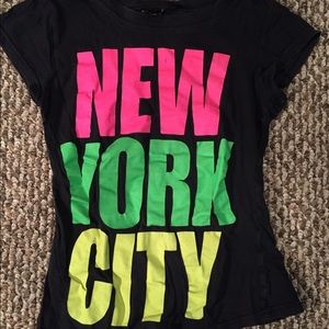 NYC black neon t-shirt