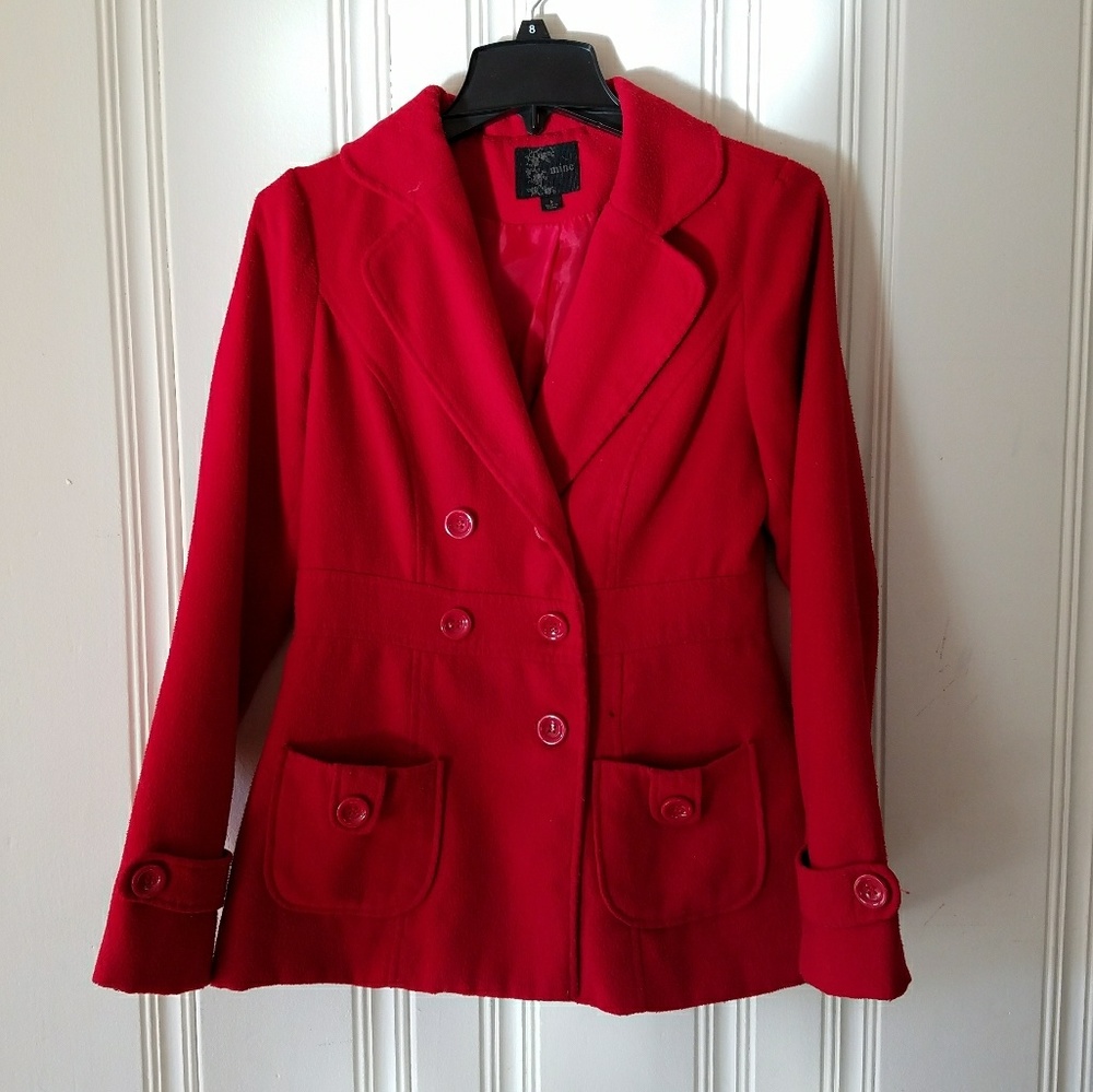 **SOLD** Red peacoat