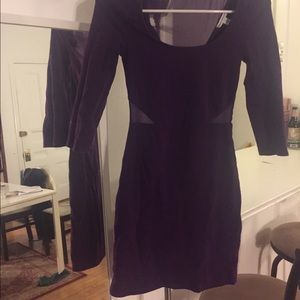 Dark purple tight dress