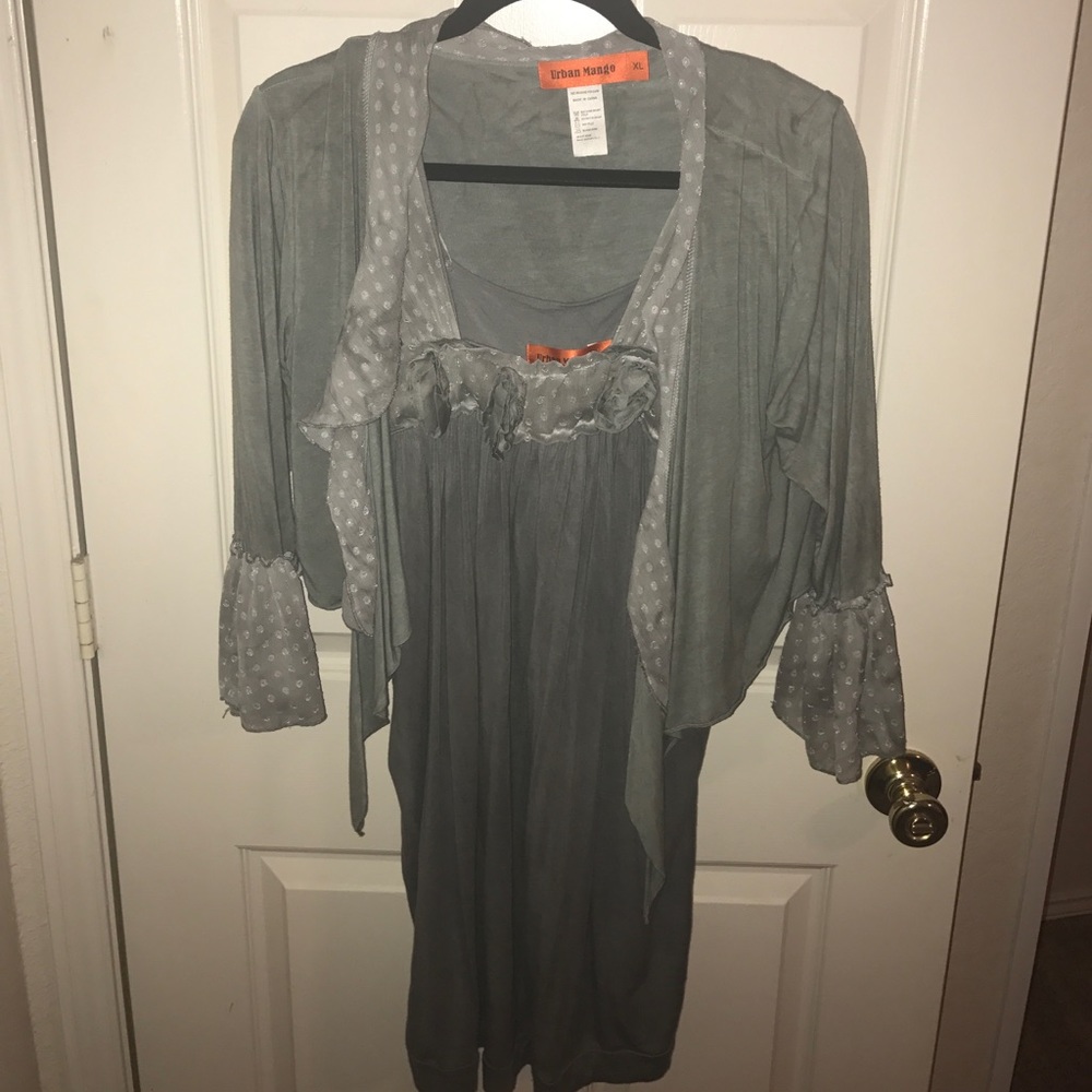 Urban Mango Tunic Tank Dress w/ Jacket