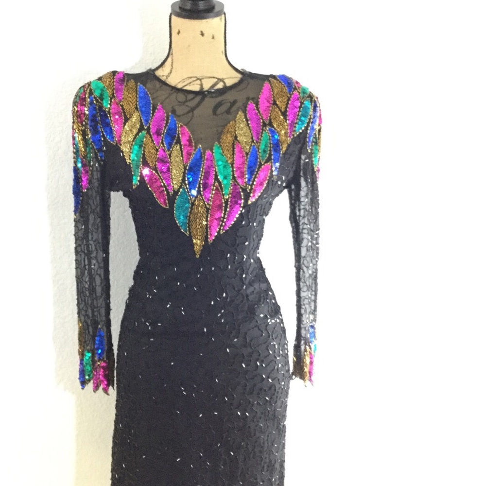 Vintage Multi-Colored Sequin Dress