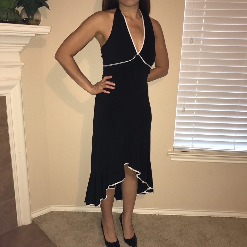 Halter top high low dress