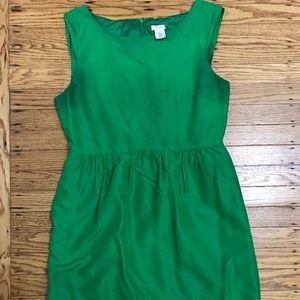 J Crew Green Sleeveless Dress