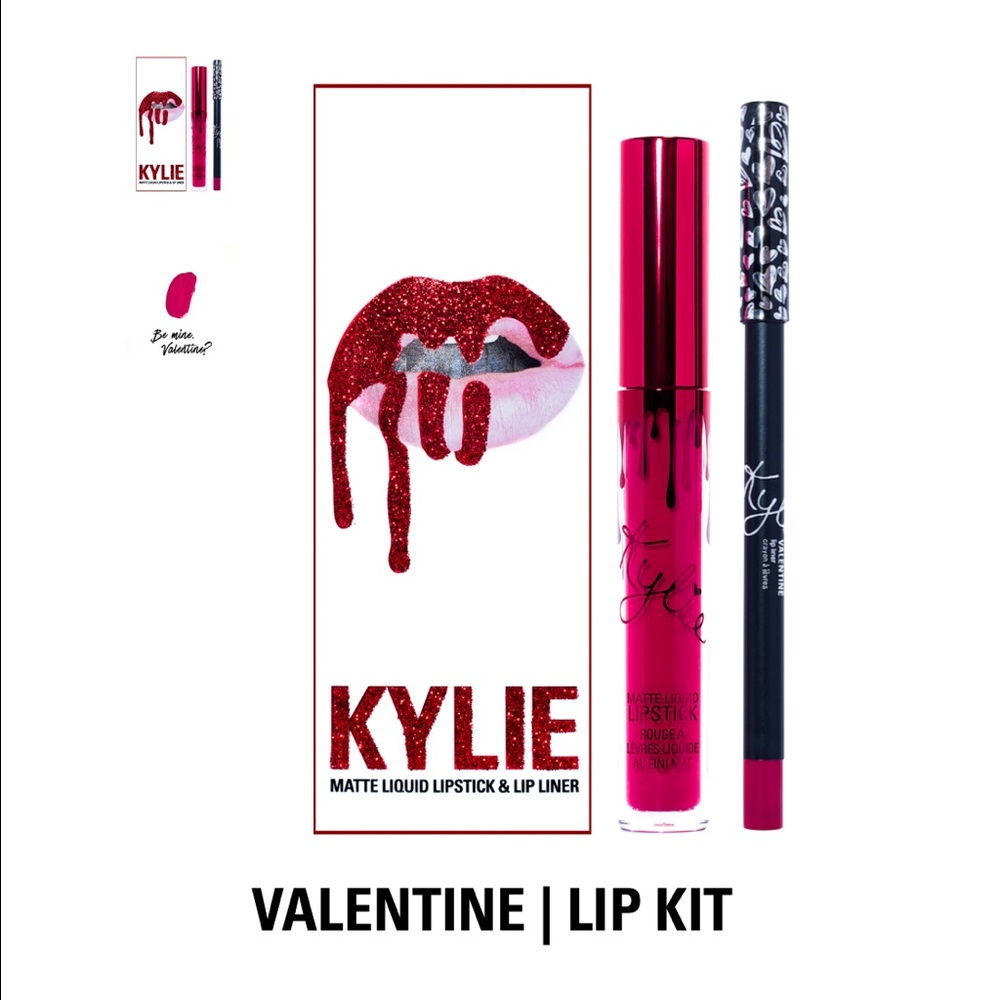 Kylie Lip Kit "Valentine" authentic recipt attchd