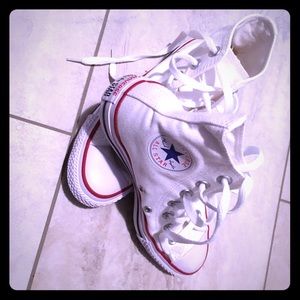 Brand New White Converse Size 5.5