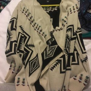 Tribal print cardigan