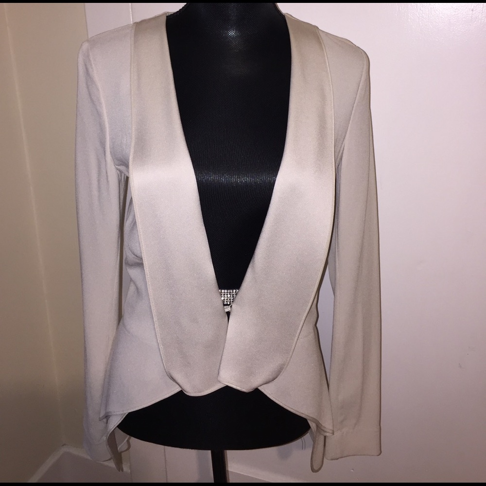 BCBGMaxazria Runway Off White Blazer Jacket