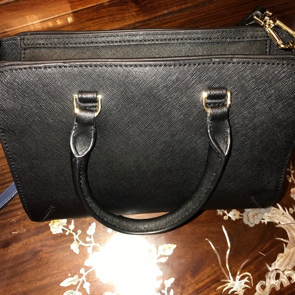 Tory Burch Robinson Micro Zip Tote Black - Picture 2 of 6