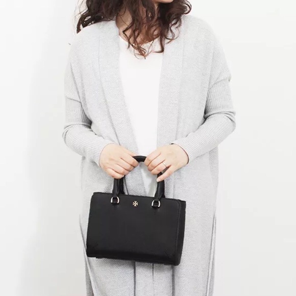 Tory Burch Robinson Micro Zip Tote Black - Picture 6 of 6