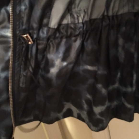 Blue zebra print rain coat - Picture 2 of 2