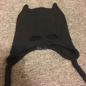 Bat Man themed face covering hat/mask