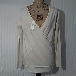 Banana Republic- Wrap style top Med.