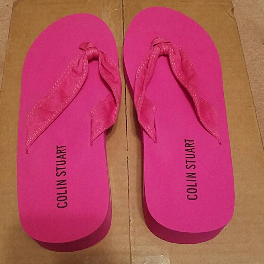 Colin stuart hot pink sandals