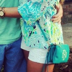 White lilly pulitzer Liza shorts