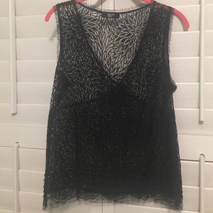 Black Lace Sheer Tank