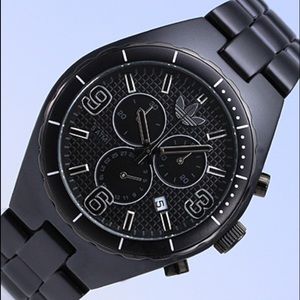 Unisex Black Aluminum Chronograph Adidas Watch