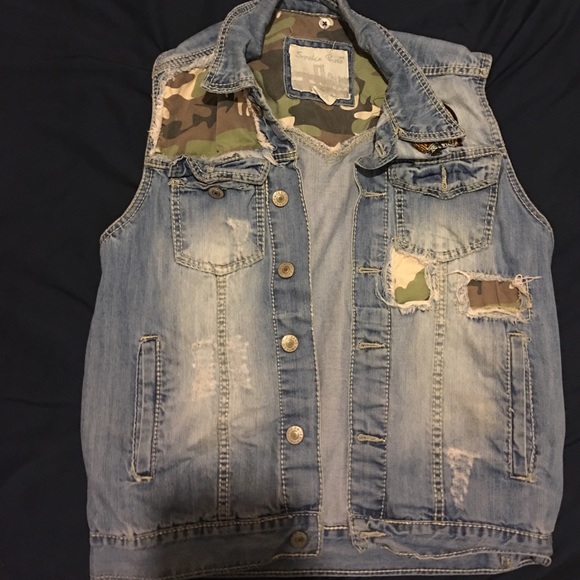 SmokeRise jeans vest - Picture 1 of 3