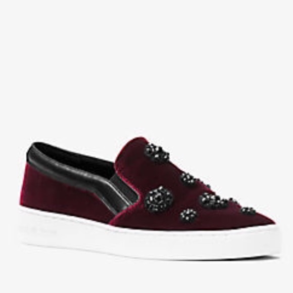 🎉HP🎉 MICHAEL KORS SLIP ON EMBELLISHED SNEAKERS - Picture 1 of 3