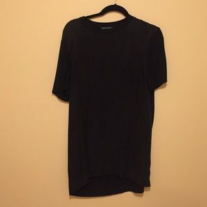 suede t shirt dress