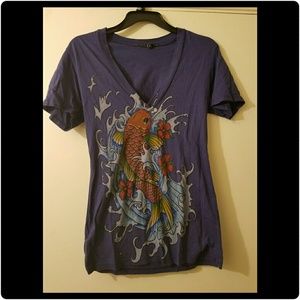 Urban Outfitters Koi Fish Shirt