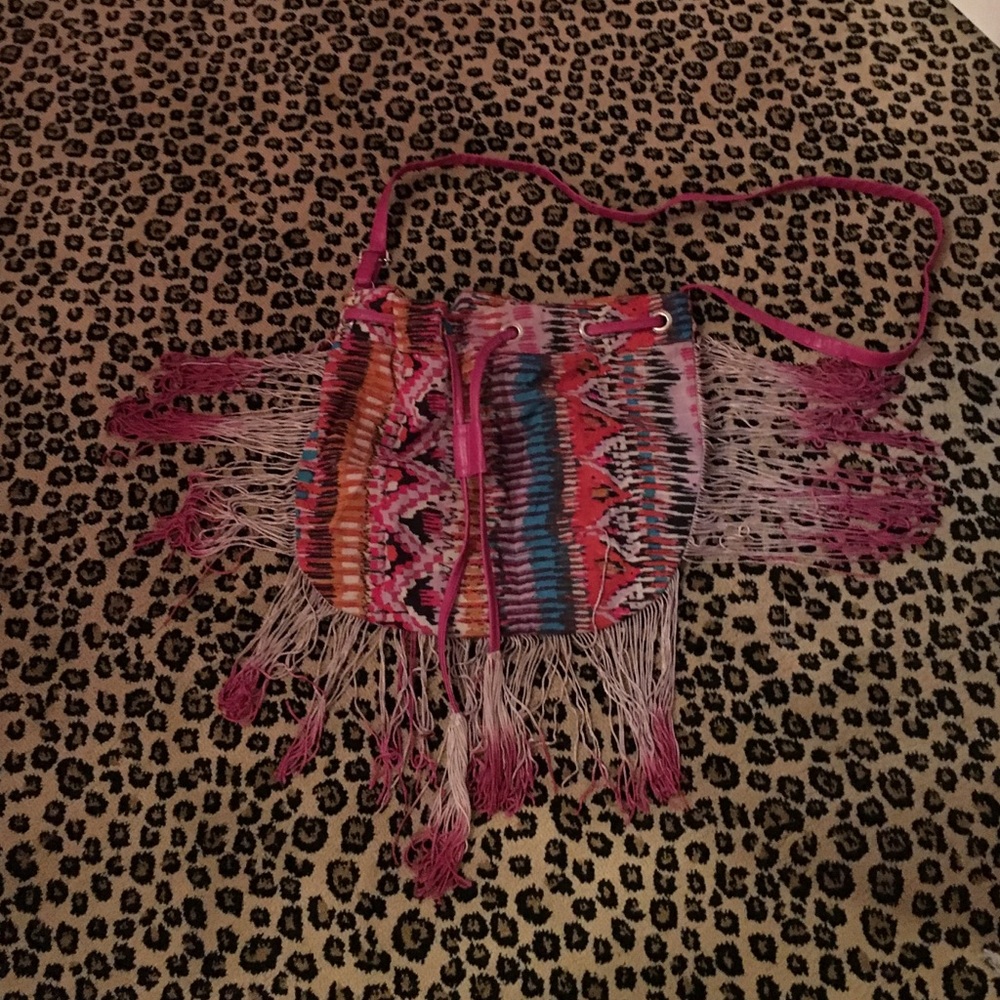 Cute colorful fringe crossbody