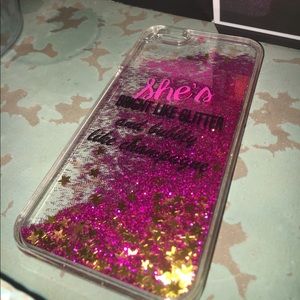 NWOT IPHONE 6/6S GLITTER PHONE CASE