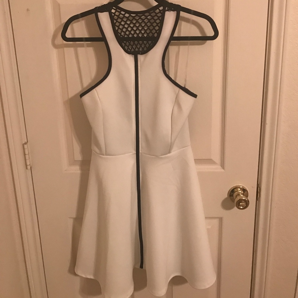 Razor Back/Zip front mini dress